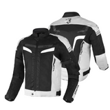 BELA SPRINTER CHAQUETA DE MOTO TEXTIL HOMBRE NEGRO PLATEADO