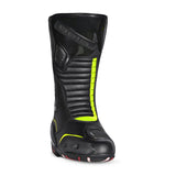 BELA STRIP CUIR BOTAS DE MOTO DE GIRA NEGRE GROC FLOUR