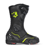 BELA STRIP CUIR BOTAS DE MOTO DE GIRA NEGRE GROC FLOUR