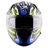AXOR APEX STREAK CASCO INTEGRAL DE MOTO NEGRO AZUL