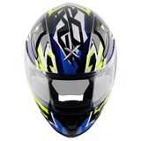 AXOR APEX STREAK CASCO INTEGRAL DE MOTO NEGRO AZUL