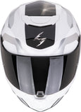 SCORPION CASCOS INTEGRALES EXO-391 AROK BLANCO NEGRO PLATA