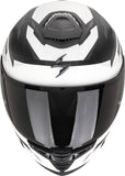 SCORPION CASCOS INTEGRALES EXO-GT SP AIR TORNADO BLANCO NEGRO MATE PLATA