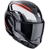 SCORPION EXO Tech Evo Furio de moto Casco modular Negro Rojo