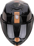 SCORPION EXO Tech Evo Traveler Casco Modulare Negro Cobre