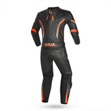 SHUA INFINITY 2PC MONO DE MOTO HOMBRE NEGRO NARANJA