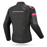R-TECH Chaqueta Textil Knight Rider (Short) Negro/Fuschia - CHAQUETA