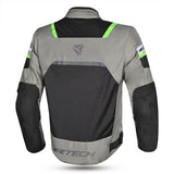 R-TECH SPIRAL MESH CHAQUETA DE MOTO DE HOMBRE TEXTIL HIELO GRIS AMARILLO FLOUR