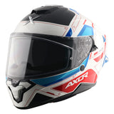 AXOR BRUTALE RYDEN CASCO INTEGRL DE MOTO BLANCO ROJO