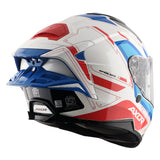 AXOR BRUTALE RYDEN CASCO INTEGRL DE MOTO BLANCO ROJO