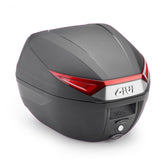 GIVI ML C30 Maleta Para Moto Negra Con Reflectores Rojos 30 L - Accesorios