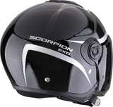 SCORPION EXO-CITY II INTERCITY Cara Abierta Casco Jet Negro Camaleon