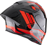 SCORPION EXO-R1 EVO AIR VITAL INTEGRAL CASCO Negro-Plata-Rojo