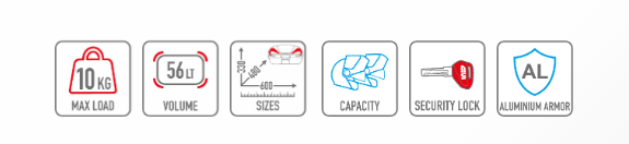 GIVI V56NT MK V56 MAXIA 4 Maleta Para Moto 56 L - SECURTEX MOTOR S.L (t/a MaximoMoto)