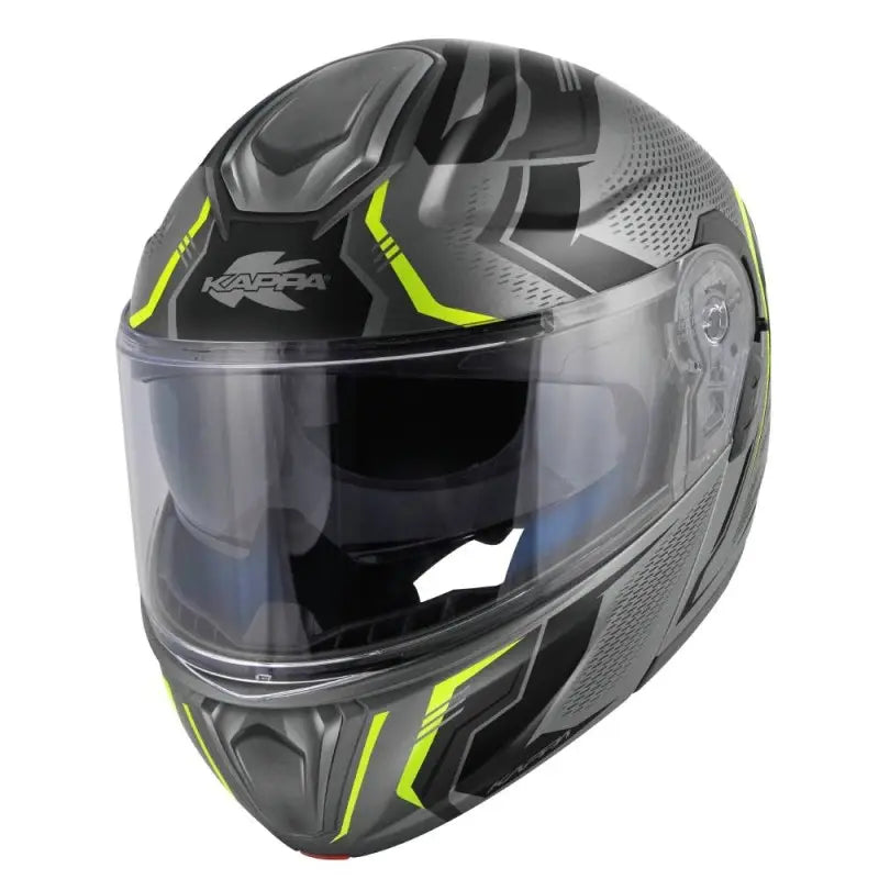 KAPPA CASCO KV50 ESCALADE MODULAR TITANIO MATE AMARILLO