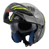 KAPPA CASCO KV50 ESCALADE MODULAR TITANIO MATE AMARILLO
