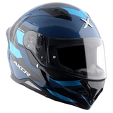AXOR HUNTER CORNET CASCO INTEGRAL DE MOTOCICLETA NEGRO_AZUL