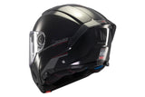 MT ATOM 2 SV SOLID MODULAR CASCO DE MOTO A1 NEGRO BRILLO