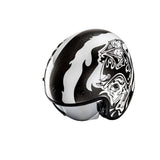 HJC V31 Flame MC5 abierto para motocicleta retro estilo urbano Casco