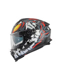 PREMIER TYPHOON MO92BM CASCO INTEGRAL DE MOTO NEGRO GRIS