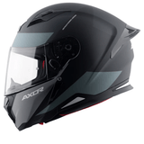 AXOR HUNTER TURBO CASCO INTEGRAL DE MOTOCICLETA NG MATE_GRIS
