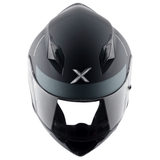 AXOR HUNTER TURBO CASCO INTEGRAL DE MOTOCICLETA NG MATE_GRIS