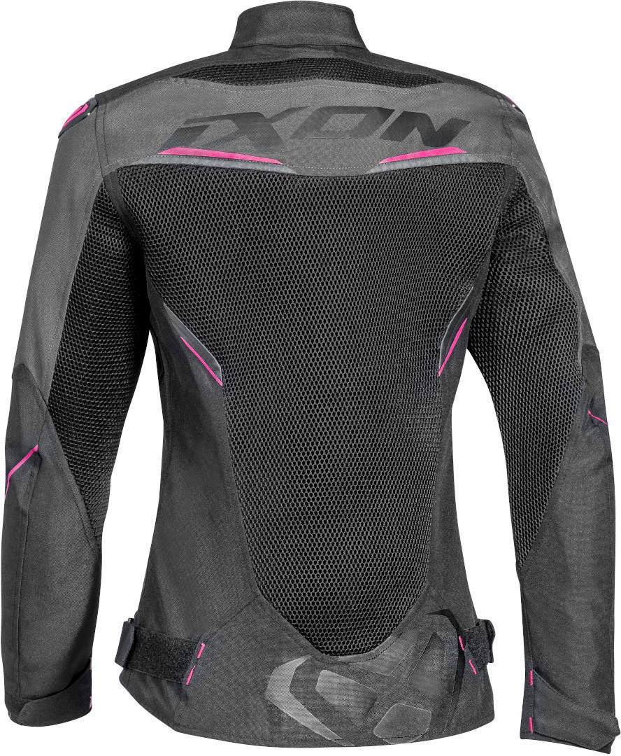 IXON DRACO LADY Verano Moto Textil Chaqueta Negro Antracita Fushia