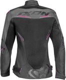 IXON DRACO LADY Verano Moto Textil Chaqueta Negro Antracita Fushia