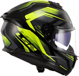 LS2 - FF808 STREAM II FURY BLACK H-V YELLOW