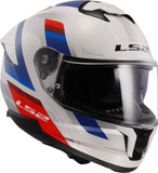 LS2 - FF808 STREAM II VINTAGE WHITE BLUE RED