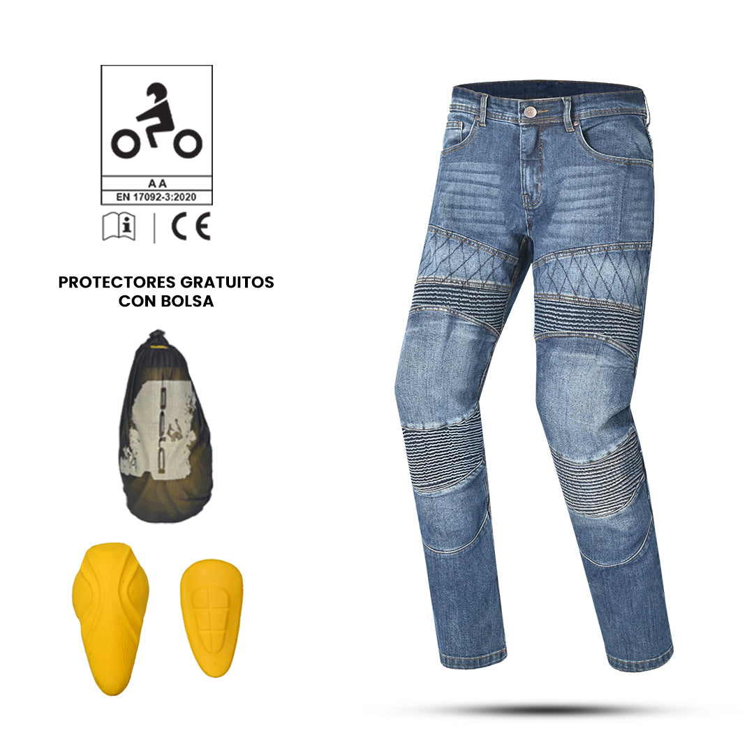 R-TECH-Pantalón jeans Castel CE - Azul