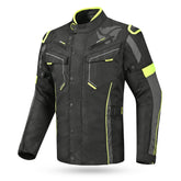 R-TECH Chaqueta Textil Knight Rider (Long) Negro/Antracita/Amarillo - SECURTEX MOTOR S.L (t/a MaximoMoto)