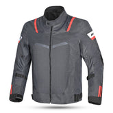 R-TECH SPIRAL MESH CHAQUETA DE MOTO VERANO HOMBRE ANTRACITA GRIS NEGRO ROJO