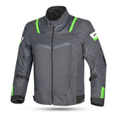 R-TECH SPIRAL MESH JAQUETES DE MOTO HOMES ANTRACITA GRIS VERD