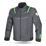 R-TECH SPIRAL MESH JAQUETES DE MOTO HOMES ANTRACITA GRIS VERD