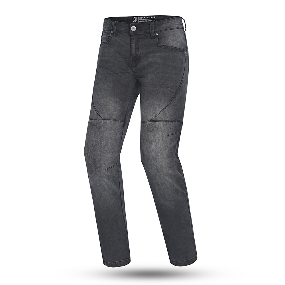 BELA - PANTALÓN JEANS ROCKER NEGRO VAQUERO
