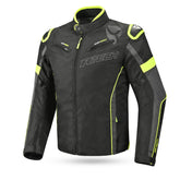 R-TECH Chaqueta Textil Knight Rider (Short) Negro/Antracita/Amarillo - SECURTEX MOTOR S.L (t/a MaximoMoto)