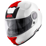GIVI CASCOS MODULARES HX20F EVO BIANCO LUCIDO/ROSSO - EVWH