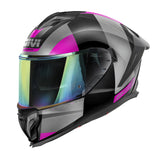 GIVI 50.3 VISION Casco Integral Para Moto Negro Titanio Fucsia