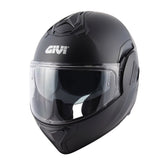 GIVI HX30B con parte delantera abatible de motocicleta Casco integral negro