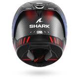 SHARK AERON SPEED-TECH Mat Carbon Azul Rojo Casco De Moto