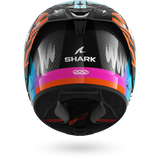 SHARK AERON SPEED-FANCY Carbon Blanco Naranja Casco De Moto