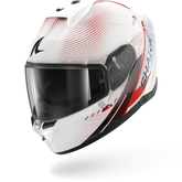 SHARK SKWAL i3 SPEED-TECH Blanco Rojo NEGRO Casco De Moto