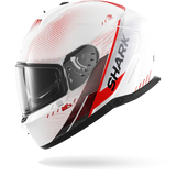 SHARK SKWAL i3 SPEED-TECH Blanco Rojo NEGRO Casco De Moto
