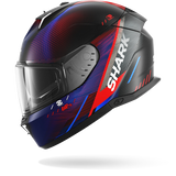 SHARK SKWAL i3 SPEED-TECH Mat NEGRO Rojo Azul Casco De Moto