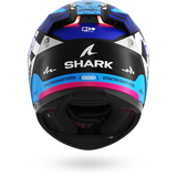 SHARK SKWAL i3 SPEED-FANCY NEGRO Blanco Azul Casco De Moto