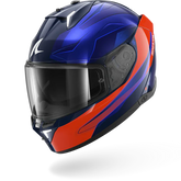 SHARK SKWAL i3 MEKARIUM Azul Naranja Casco De Moto