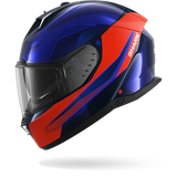 SHARK SKWAL i3 MEKARIUM Azul Naranja Casco De Moto