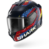 SHARK D-SKWAL 3 SPEED-VIB Azul Rojo Azul Casco De Moto