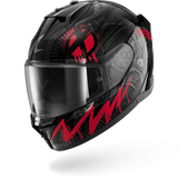 SHARK D-SKWAL 3 SHIEVER NEGRO Anthra Rojo Casco De Moto